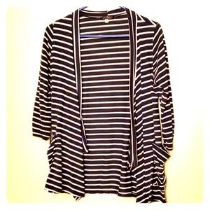 Navy and White Cardigan